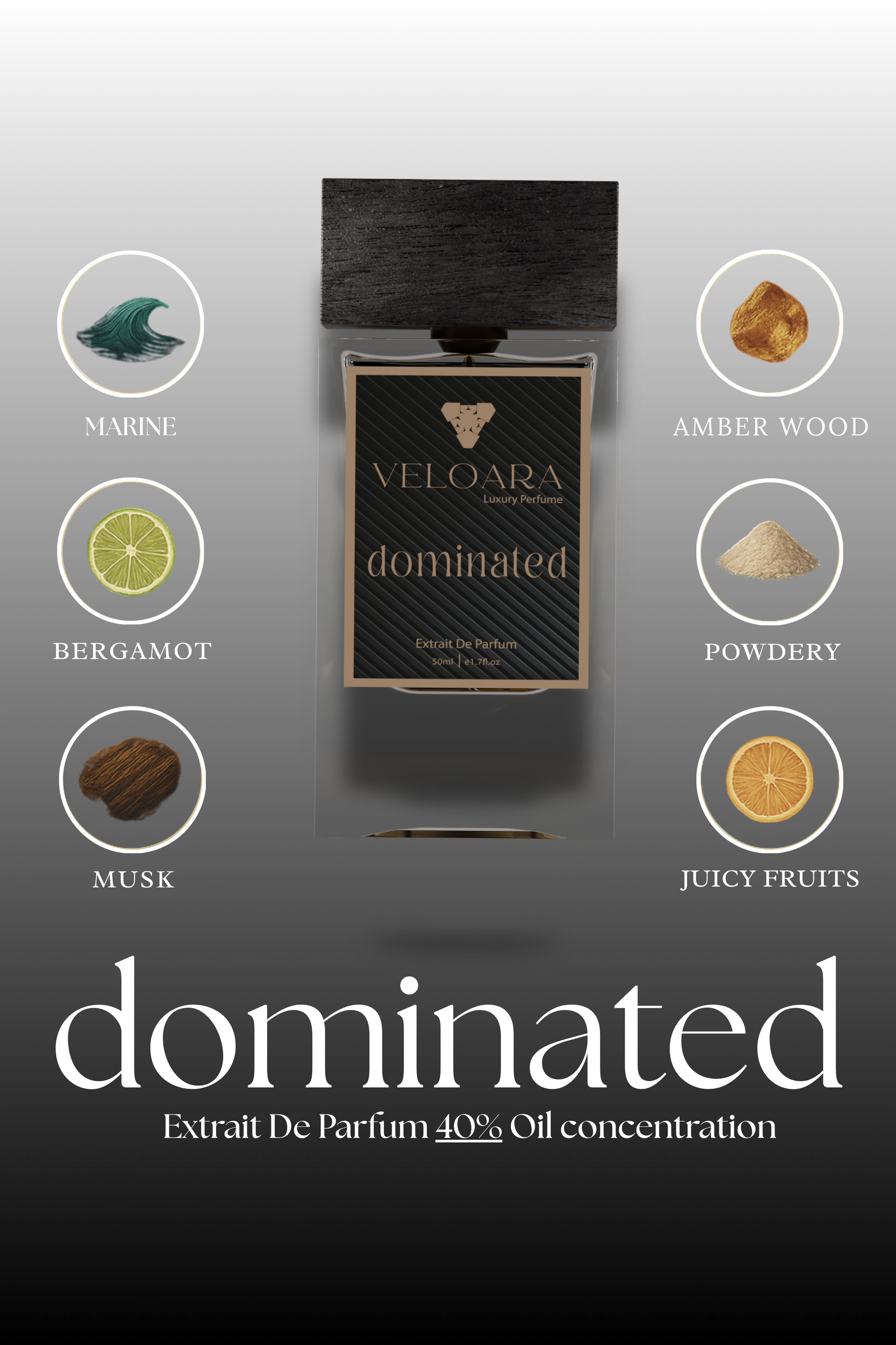 Dominated Luxury Perfume 50ML - Extrait De Parfum (Men & Women)
